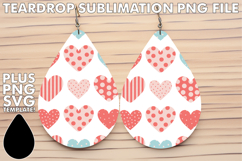 BRIGHT Teardrop Earrings Art Ideas, Valentine's Pattern Product Image 1