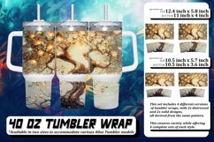 Blossoming Watercolor Tree Tumbler Sublimation - 40oz Product Image 1