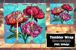 Vibrant Floral Patterns for 20oz Tumbler Wraps Product Image 1