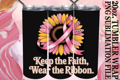 ENCHANTED MEMORIES 20oz TUMBLER WRAP, Breast Cancer Product Image 1
