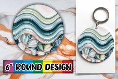 Blissful Round Coasters for Gifts, Pattern Product Image 1