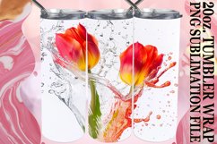 Lily Dreamscape: 20oz Sublimation Tumbler Art Product Image 1