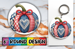 Enchanted Keychain PNG Style, Pumpkin Watercolor Product Image 1