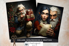 Santa Claus Chronicles Vintage Christmas Journal Paper Pages Product Image 6