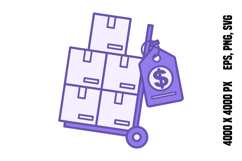 Colored Wholesale Price Icon Product Image 1