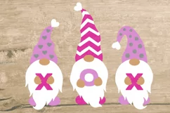 Valentine's Day Gnome SVG | Hugs and Kisses Gnomes Product Image 3