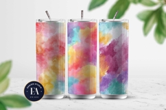 Watercolor Wash Digital Paper | Seamless Rainbow Texture Product Image 2