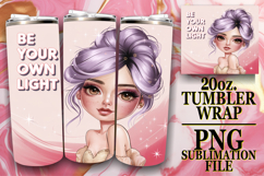 Sweet Joy 20oz tumbler wrap, Woman Product Image 1