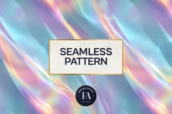 Holographic Pastel Digital Paper, Iridescent Texture Product Image 3