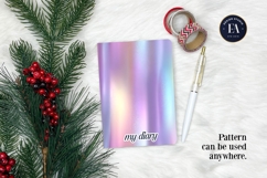 Holographic Pastel Digital Paper, Iridescent Texture Product Image 4