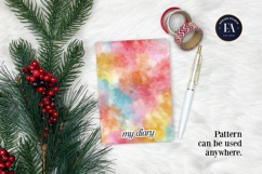 Watercolor Wash Digital Paper | Seamless Rainbow Texture Product Image 4