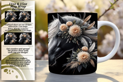 BEAUTY 15oz Mug Wrap PNG Design , Horse Product Image 1
