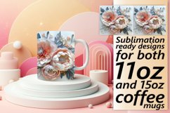 Fresh Springtime Floral 3D Mug Wrap 11oz 15oz Product Image 1