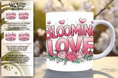 Charming 15oz Mug Wrap Png Artwork , Valentines Product Image 1