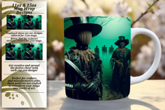 Sleek 11oz Mug Wrap Png Artwork , Horror Halloween Product Image 1