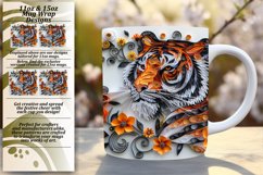 Cat Comfort: Sublimation Cat Lover Mug - 3D Design Product Image 1