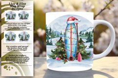Sleek 11oz Mug Wrap Png Artwork , Holiday Product Image 1