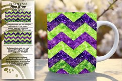 Vibrant Glittery Stripe 11oz/15oz Mug Wrap Art Product Image 1