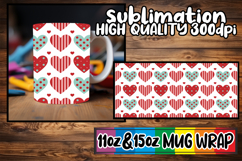 Timeless charm sublimation 11oz 15oz mug wrap, Valentine's P Product Image 1