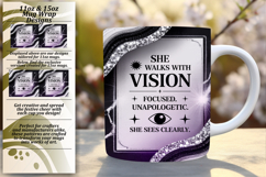 Chic 15oz Mug Wrap Png Design , Religious Product Image 1