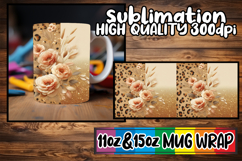 Cozy moments sublimation print wrap, Leopard Prints Product Image 1