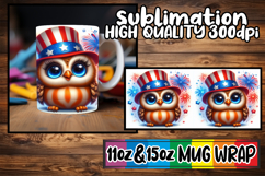 Timeless beauty 11oz 15oz sublimation wrap, USA Animals Product Image 1