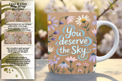 Luxurious 11oz Mug Wrap Png Design , Girl Quote Product Image 1