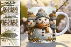 Gingerbread Man Holiday Design 11oz/15oz Mug Wrap Product Image 1