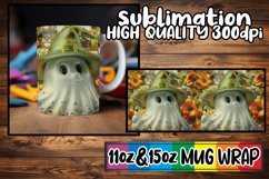 Autumnal Amusement: 3D Halloween Mug Sublimation Wraps Product Image 1
