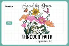Christian Quote Sublimation - Faith Saying | Through Faith Product Image 3