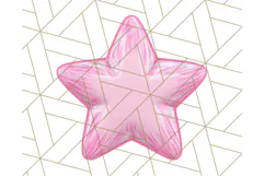 Cute Puffy Star Clipart PNG, 3D Glossy Pastel Stars Clip Art Product Image 2