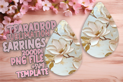 Whimsical Teardrop Design for Crafting , 3D Flower Product Image 1
