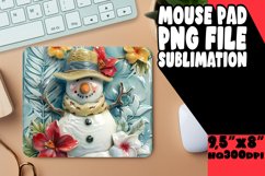 Winter Holiday Snowman Mouse Pad - Seasonal Festivities Product Image 1