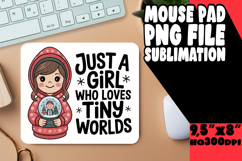 BRIGHT desk MAT Sublimation Magic, Just A Girl Product Image 1