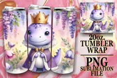 RADIANT MOMENTS 20oz TUMBLER WRAP, Cute Dino Product Image 1