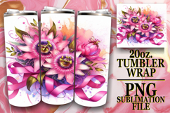 PRESENT OF ADVENTURE 20oz TUMBLER WRAP, Flowers Product Image 1