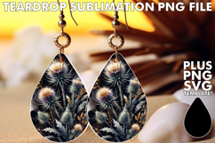 Elegant Teardrop Earrings PNG MAGIC, Leopard Prints Product Image 1
