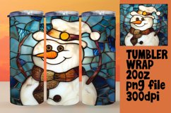 Snowman 3D Wrap for Christmas Tumblers Product Image 1