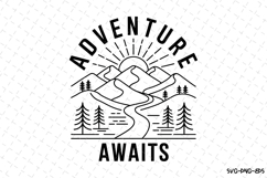 Adventure Awaits svg Design | Svg Files for Cricut Product Image 1