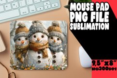 Festive Gingerbread Mouse Pad Winter Pattern Product Image 1