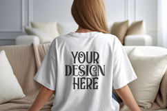 White Comfort Colors C1717 Shirt Mockup, CC 1717 T-shirt C Product Image 1