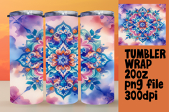 20oz Tumbler Wrap for Unique Style , Watercolor Patter Product Image 1