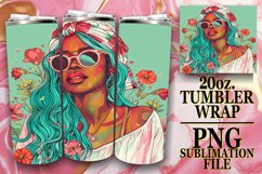 Vibrant Sunshine: Watercolor Tumbler Wrap - Summer Vibes Product Image 1