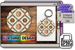 Oceanic Marvels: Sublimation Circles &amp; Keychain Product Image 1