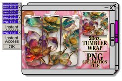 Sparkling Garden Majesty 20oz Tumbler Designs Product Image 1