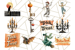 Vintage Halloween PNG Clipart, 1950s Retro Graphics Clip Art Product Image 7