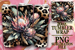Playful Moments 20oz tumbler wrap, Leopard Prints Product Image 1