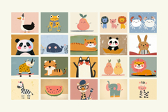 Colorful Kids Wall Art Nursery Cute Printable Posters Product Image 4