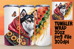 Watercolor Cute Owl Tumbler Wrap 20oz Product Image 1