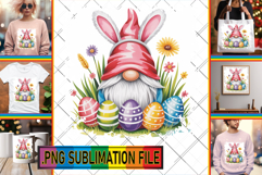 Playful PNG Design for TSHIRTS, Easter Gnomes Product Image 1